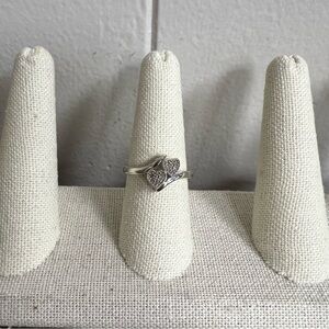 Sterling Silver Cubic Zirconia Ring SZ 8
